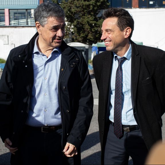 Jorge Macri visitó Avenida La Plata