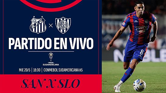  VIVO:  Santos vs. San Lorenzo - Fecha 5 CONMEBOL Sudamericana - Grupo D