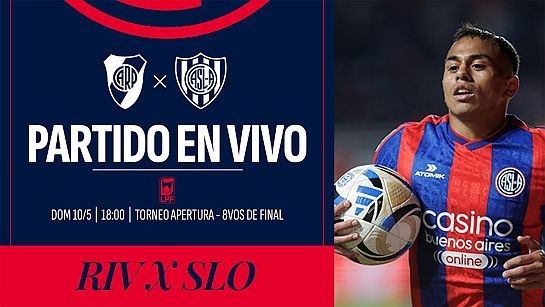  VIVO:  River vs. San Lorenzo - 8vos. de Final - Torneo Apertura 2026